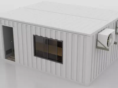 Container Construction Site Cabin  3D model