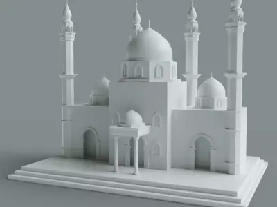 Traditional Masjid  Free 3D model