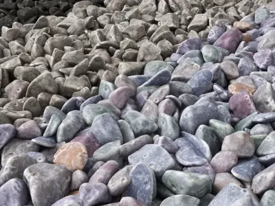 Pebble river collection 3D model