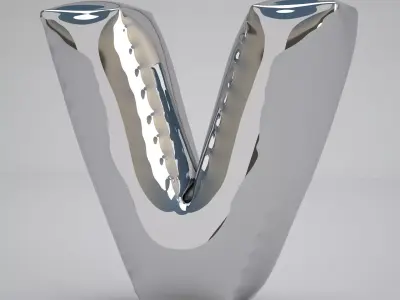 V Balloon Silver 3D model