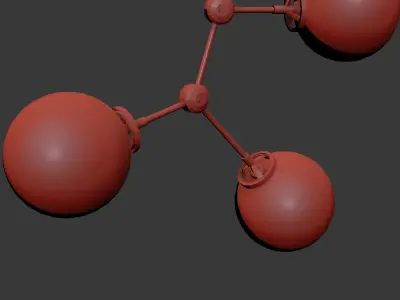 Elemental Ceiling Chandelier 3D model