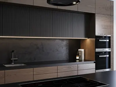 Modern kitchen 4 3D model