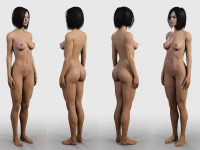  Naked Brunette Girl Rigged 