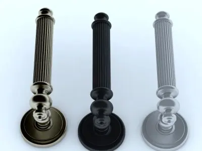 Door handle 3D model 3