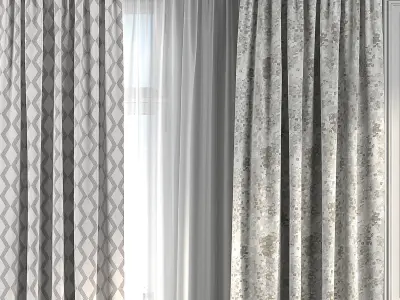 Curtain Set 240 3D model