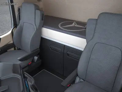  Mercedes eActros 600 Electric Truck Cab 2024 White 