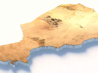 Niger Terrain Country 3D model