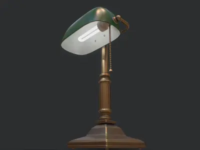 Bank Lamp PBR Low-poly 3D model