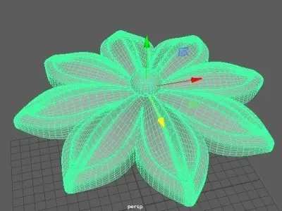 rosette flower 3D model 25