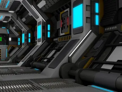 Sci Fi Corridor  3D model