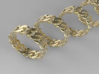 CUBAN RINGS 3D print model