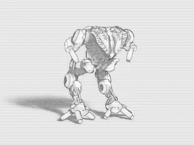 robot battle a14 3d print model 3D print model