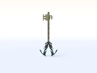 Legendary Key Low-poly 3D model