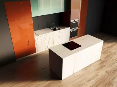 105-Kitchen9 glossy 9 3D model
