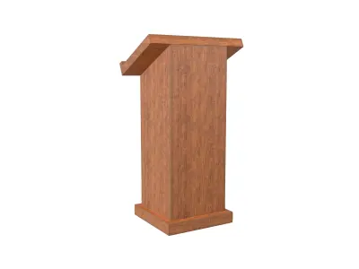 Lectern v1 001 Low-poly 3D model