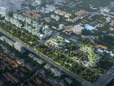 Eco Smart City Green Valley Residential Complex 3D model