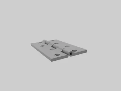 Plastic Hinges Set 3D print model