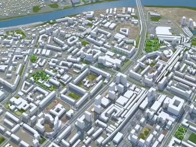 Tumen Russia Low-poly 3D model