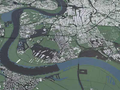 Cities in Germany - mass buildings 3D Model Pack