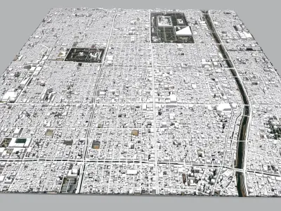 Cityscape Kioto Japan 3D model