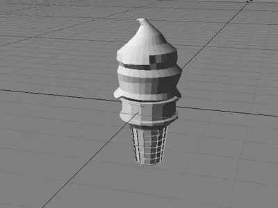 Ice-Cream Cup 3D model