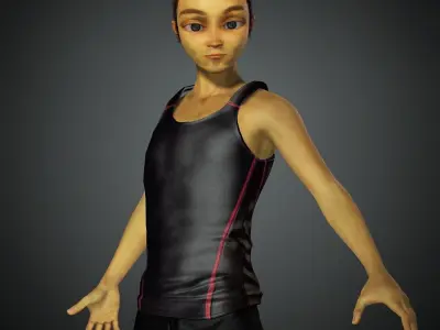 Weird Cartoon Character Semi Realistic Blender Maya Iclone  3D model