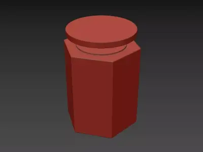 Hexagon Flush Mount 3D model