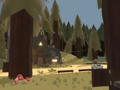 Mystery Shack Low-poly 3D model