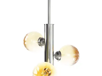 Flower Bud Chandelier Low-poly 3D model