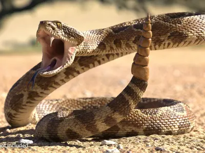  Rattlesnake Rigged for Cinema 4D 