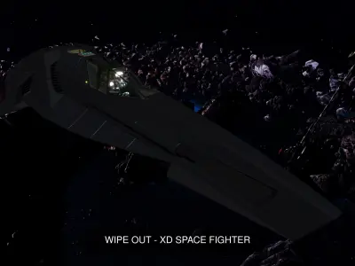 WIPE OUT - INSPIRED SPACE FIGHTER COLLECTION 3D Model Pack