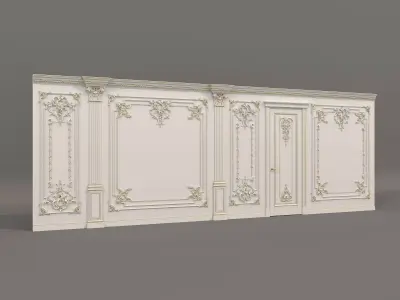 Wall Molding in Classic French style 31 3D model