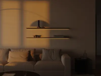apartment interior scenes   3D model order