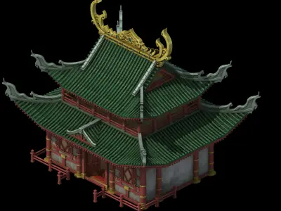 Game Building - Yanfu - residential 01 3D model