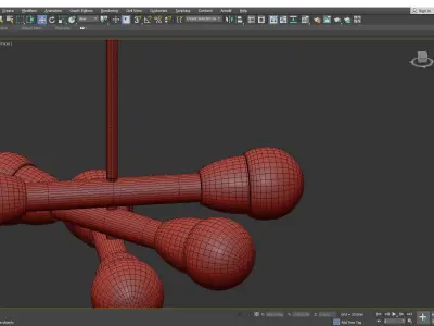 BORA 6 CHANDELIER Low-poly 3D model