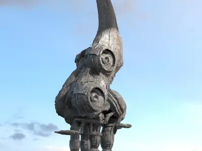Alien meteor Prime Stone  3D model