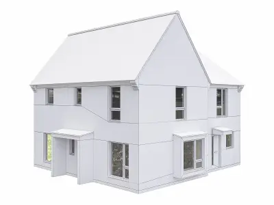 Neighborhood Houses P21 Low-poly 3D model