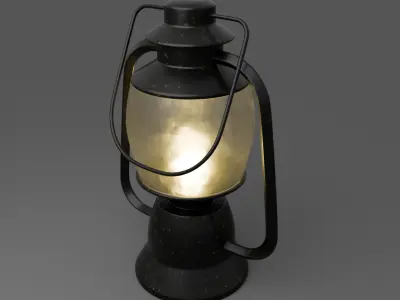 Kerosene Lamp 3D model get