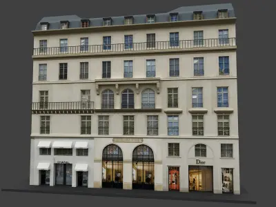 Typical Parisian Apartment 3d Building 05 3D model