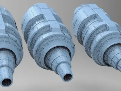 Moon base relay system 5  3D model