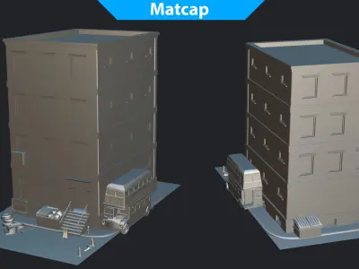 Forsaken City Tiny Pack Low-poly 3D model