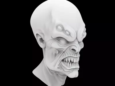 Mutant Alien 3D Print Model 3D print model