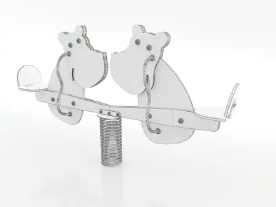 Playground Kids Children Teeter Totter 3D model