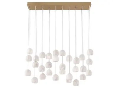 Arica Linear Chandelier Large 3D model