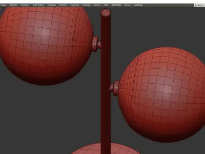 Holloway Table Lamp Low-poly 3D model