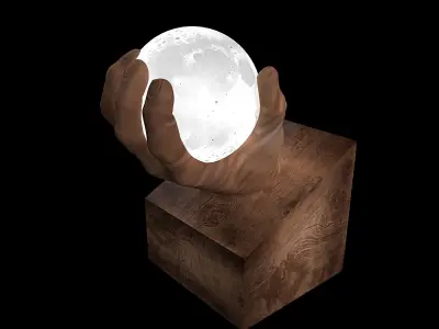 Stylish moon lamp  3D model