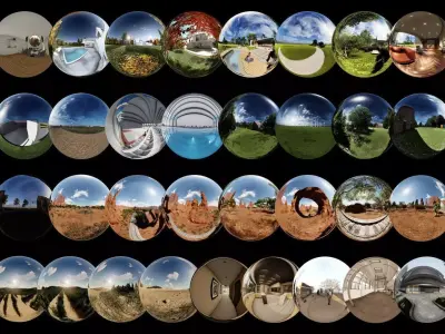 100 High Resolution HDRI - 8K  Texture