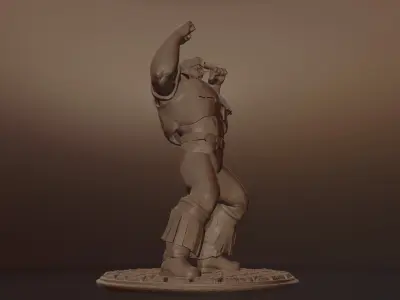 T HAWK - STREET FIGHTER 3D print model