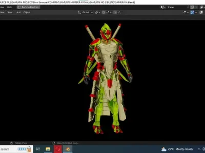 ROBOT SAMURAI NO 3 3D MODEL 3D model