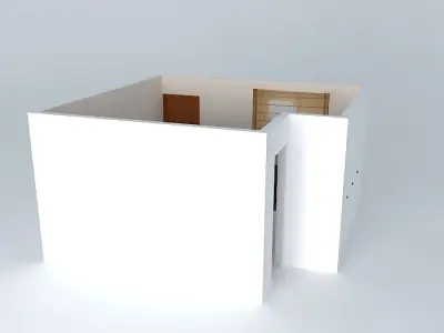 given house with window Free 3D model